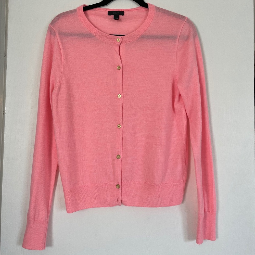 J. Crew Merino Wool Jackie Cardigan, EUC, Large